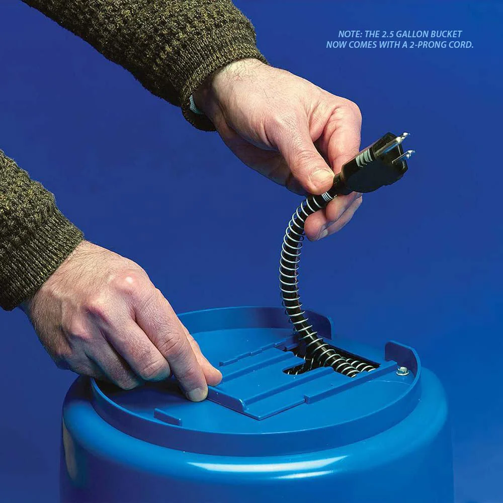 Heated Flat-Back Bucket with Built-in Thermostat - Image 7