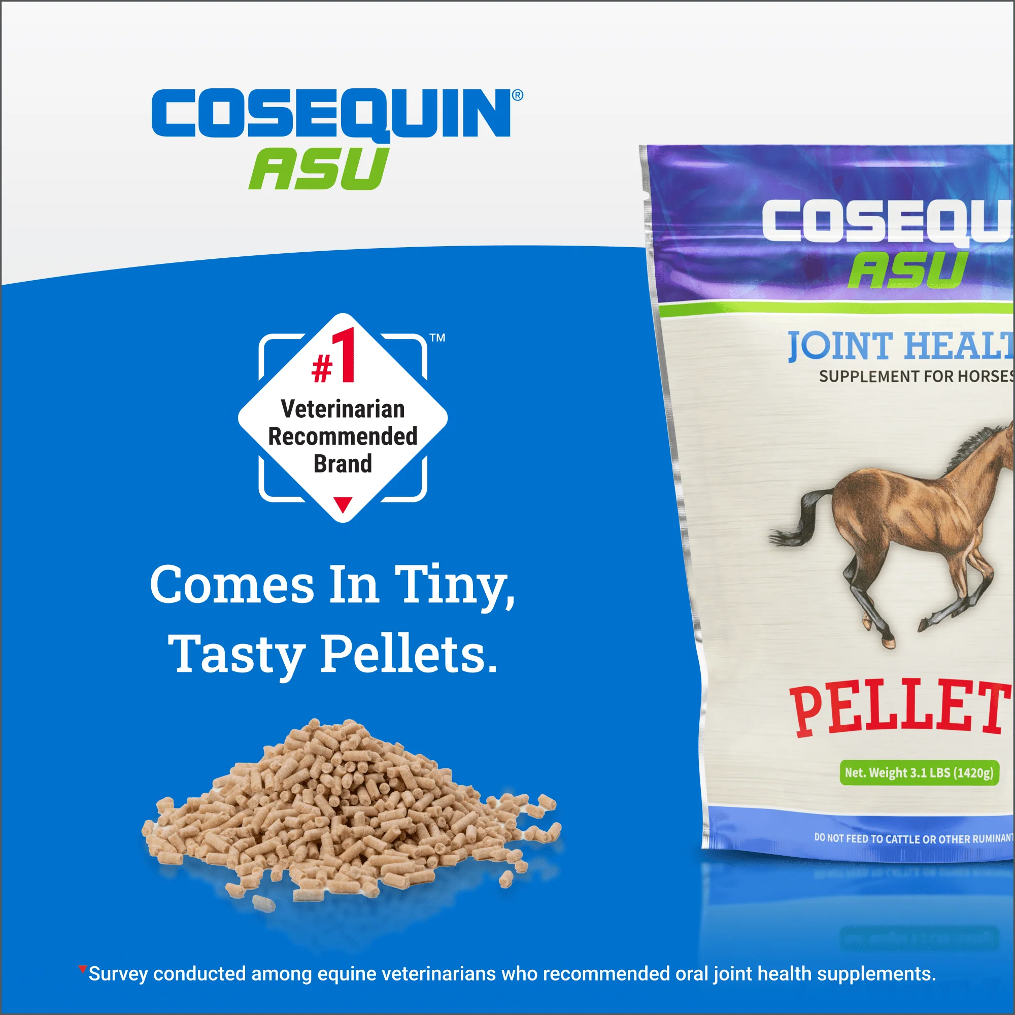 Nutramax Cosequin ASU Pellets Joint Health Supplement for Horses, 1420g - Image 5