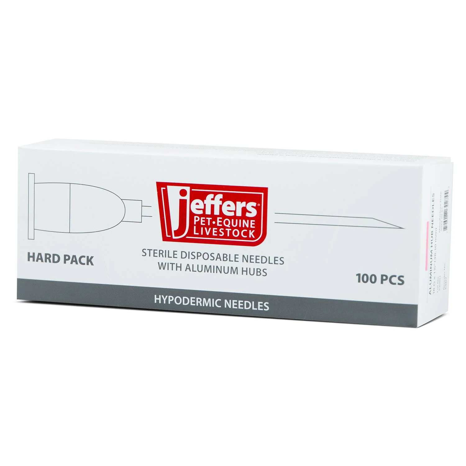 Jeffers Aluminum Hub Needles, Box of 100 - Image 3