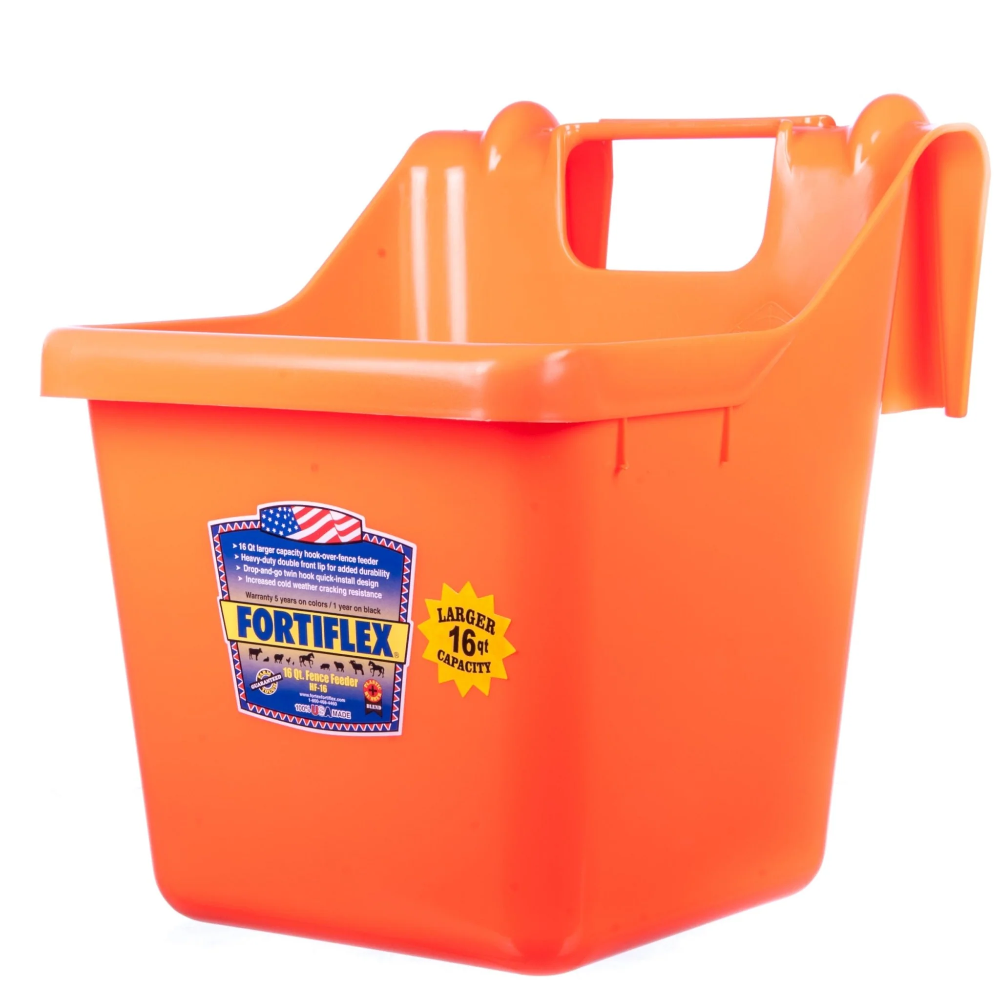 Fortiflex Hook Over Fence Feeder, 16 qt - Image 2
