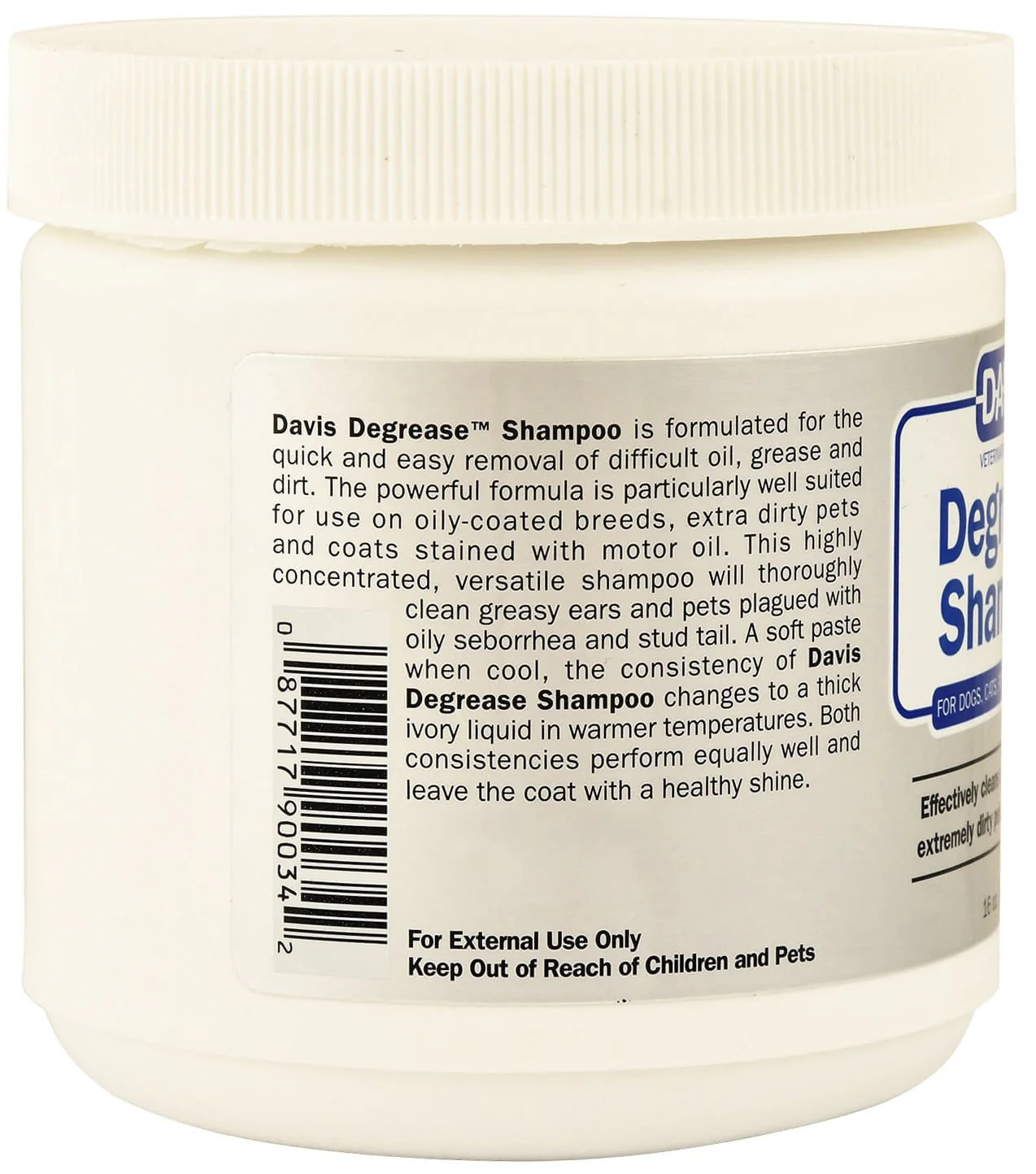 Davis Degrease Dog & Cat Shampoo for Oil, Grease & Heavy Dirt - Image 3