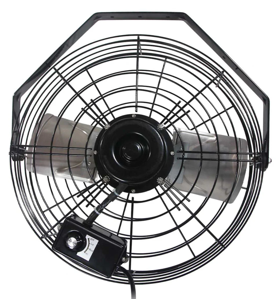 18" High Velocity 3-Speed Wall Mount Fan, 3300 cfm - Image 3