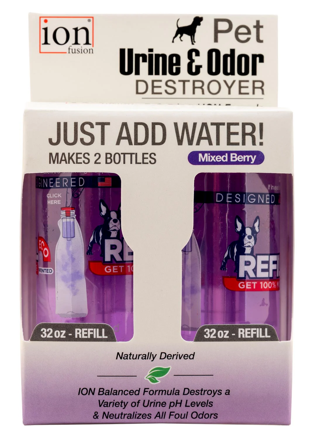 Pet Urine & Odor Destroyer Refill, Mixed Berry, 2-pk