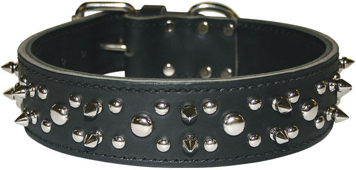 Latigo Spike & Stud Collar, 21" - Image 5