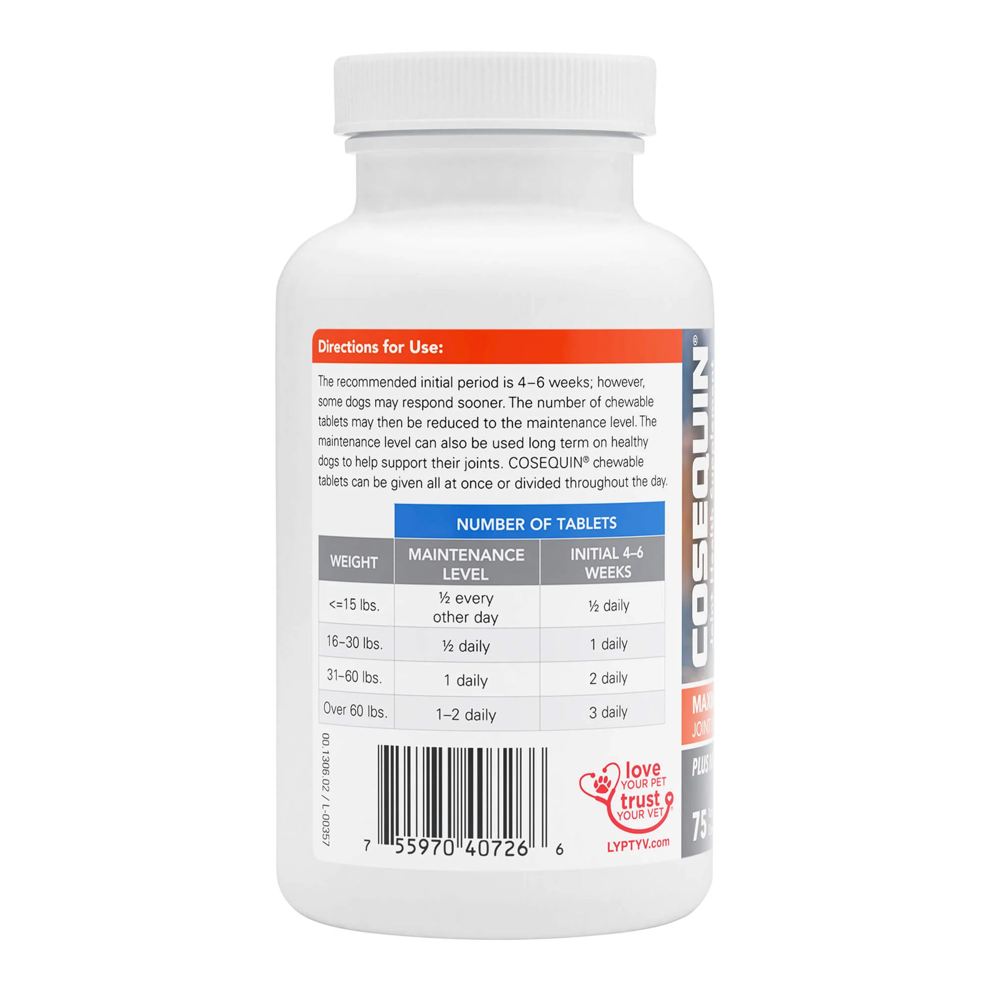 Nutramax Cosequin Maximum Strength Joint Health Plus MSM & Ha Supplement for Dogs - Image 3