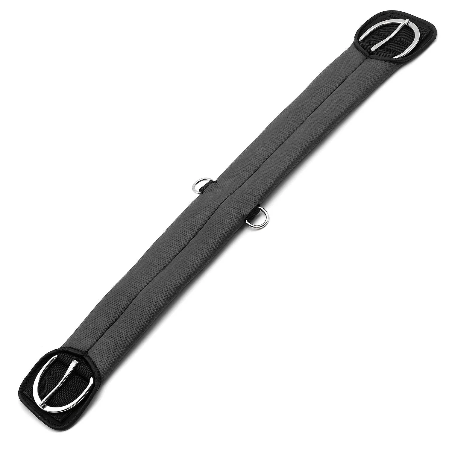 Jeffers Western PVC Sleeve Straight Cinch with Stainless Steel Hardware, Black - Image 9