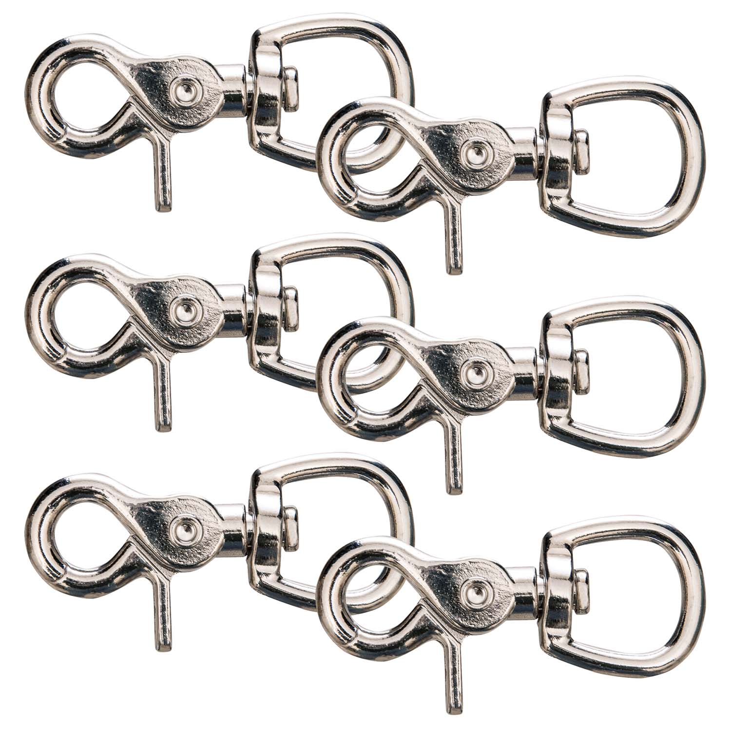 Jeffers Nickel-Plated Trigger Snap with Round Swivel Eye - Image 5