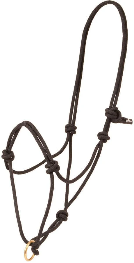 Jeffers Poly Rope Halter with Brass Plated Lead Ring