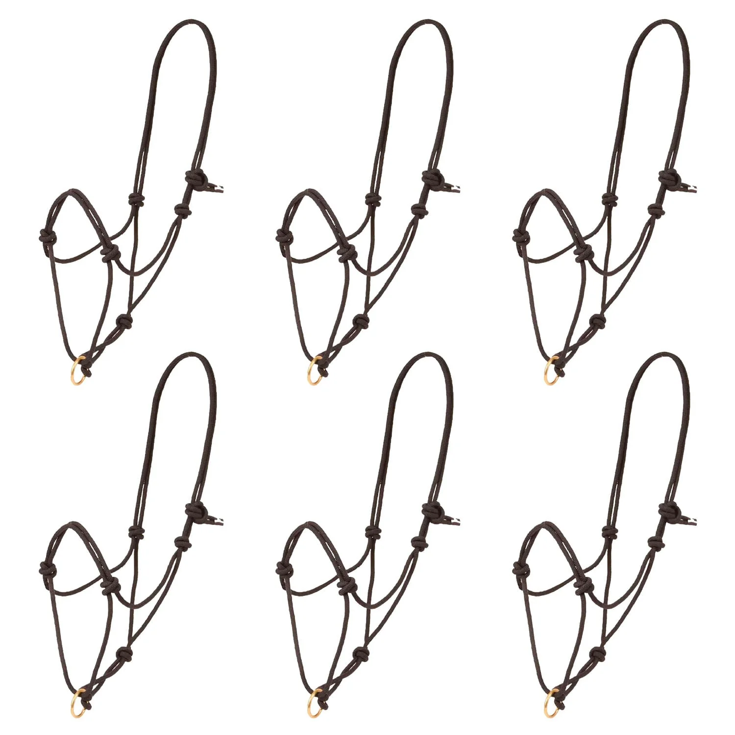 Jeffers Poly Rope Halter with Brass Plated Lead Ring - Image 2