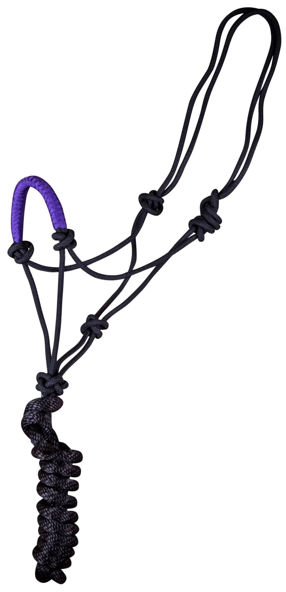 Jeffers Solid Nose Braided Poly Rope Horse Halter & Lead Set - Image 4