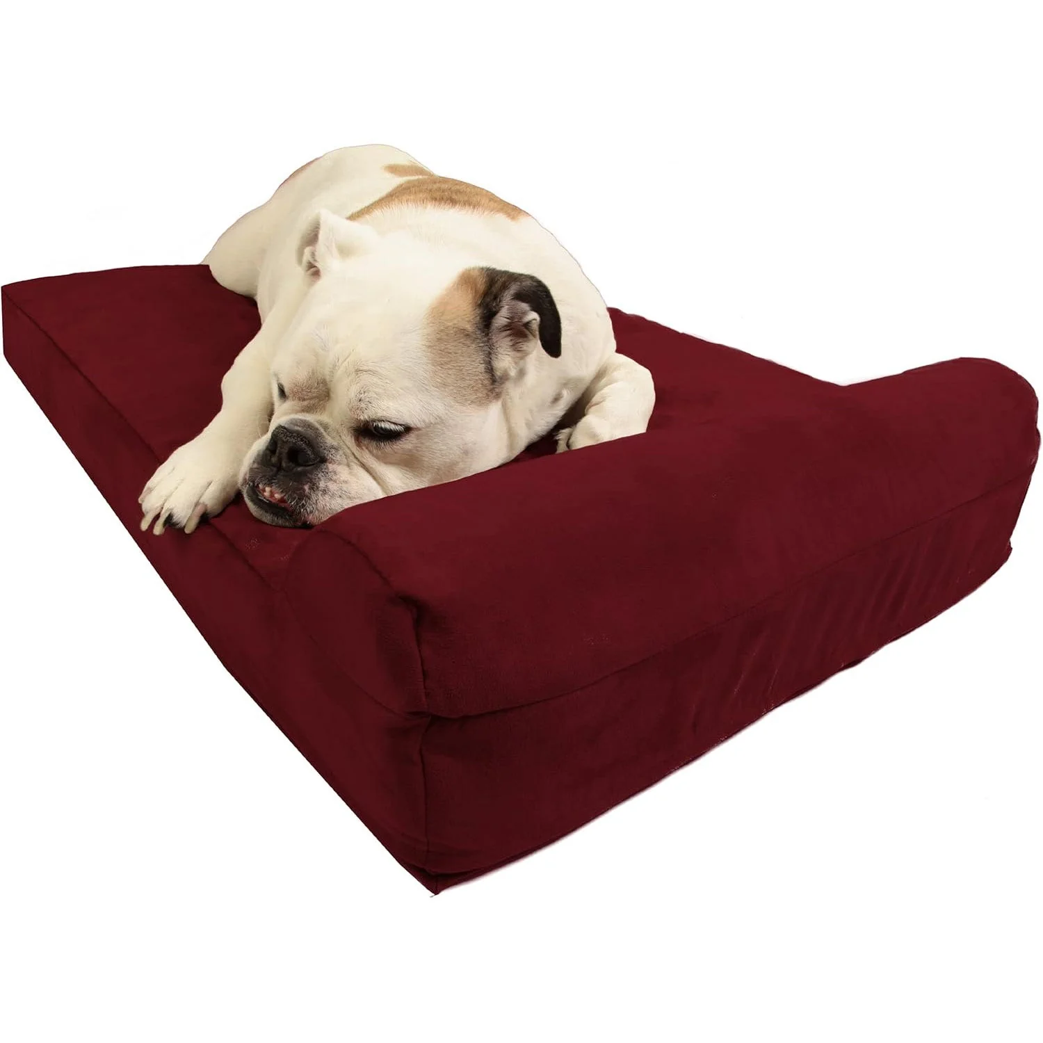 Big Barker Headrest Dog Bed, 4" Thick – Orthopedic Support for Small to Large Dogs