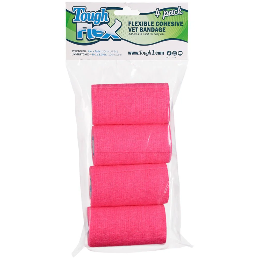 Tough Flex 4" Flexible Cohesive Vet Bandages, 4 pk - Image 4