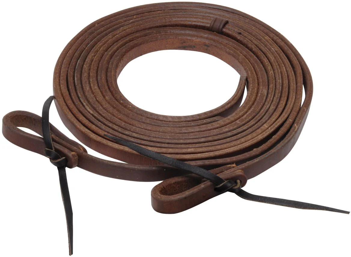 Berlin Leather Hermann Oak Split Reins, Water Loop Ends