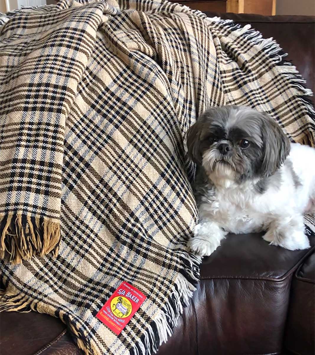 5/A Baker Plaid Afghan Blanket