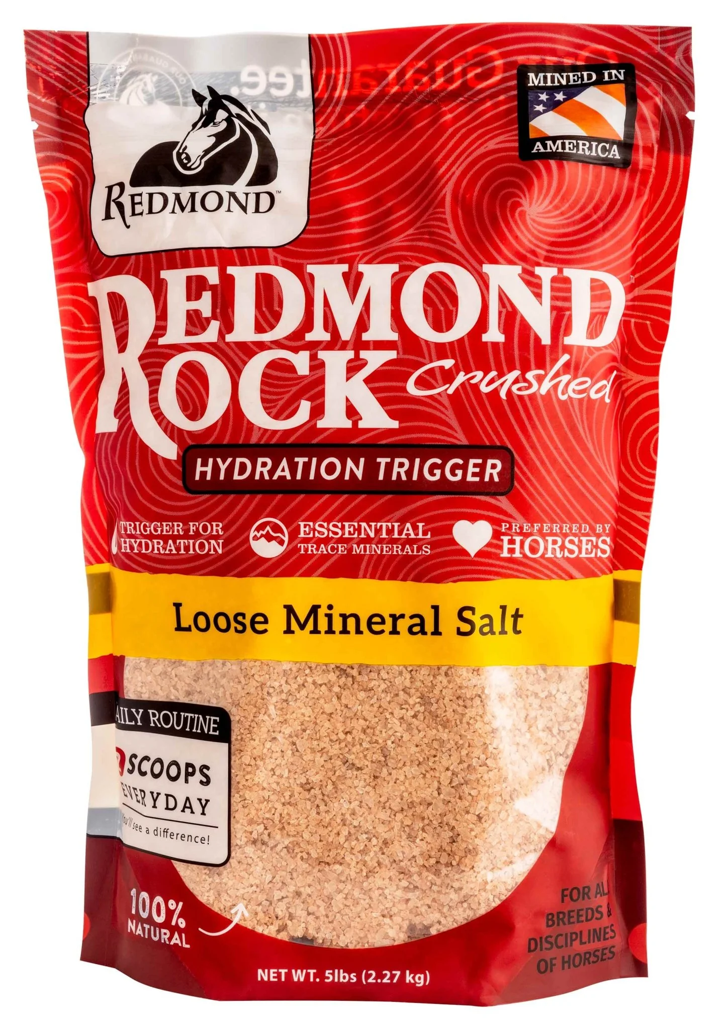 Redmond Rock Crushed Mineral Salt, 5 lbs