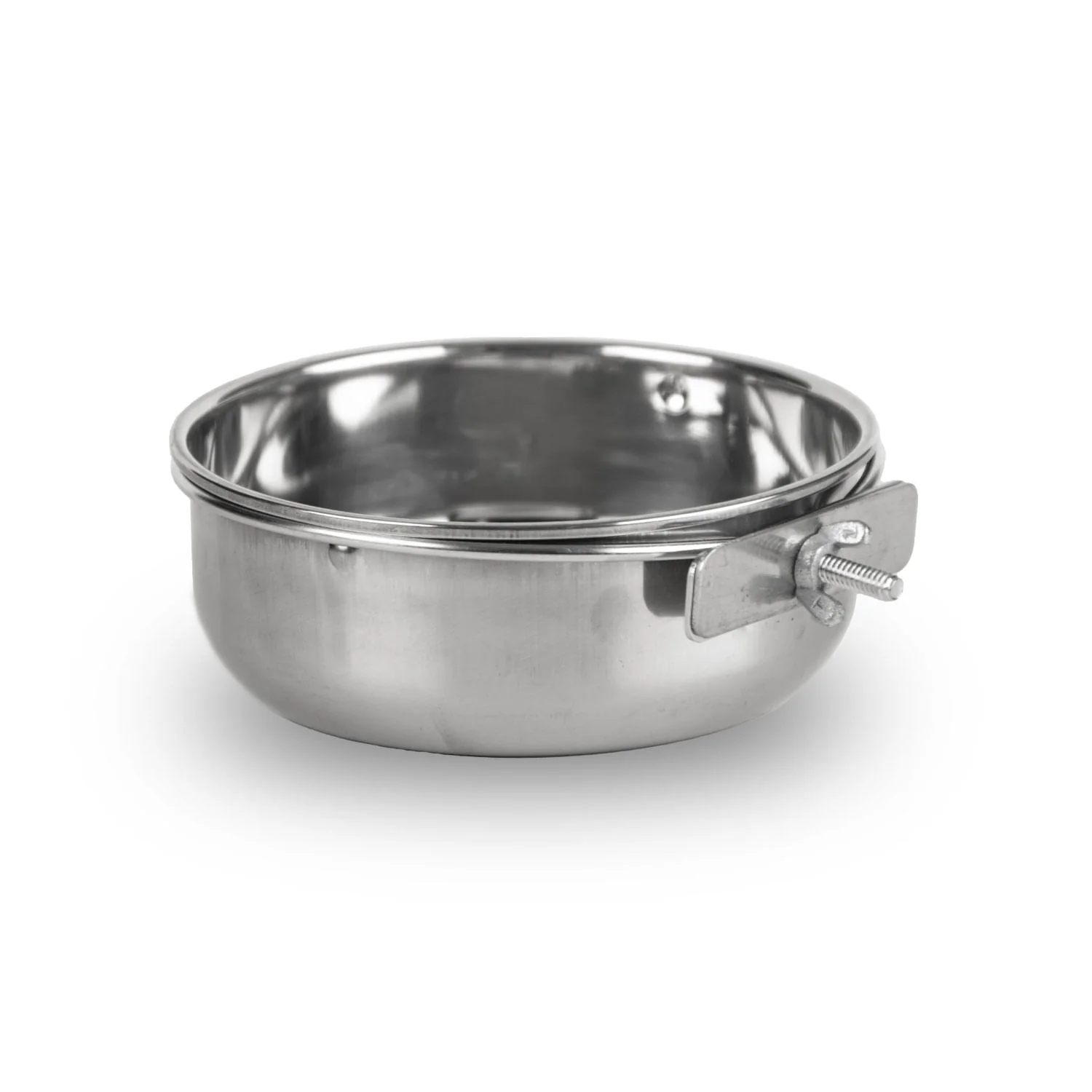 Jeffers Stainless Steel Coop/Kennel Cup with Clamp - Image 5