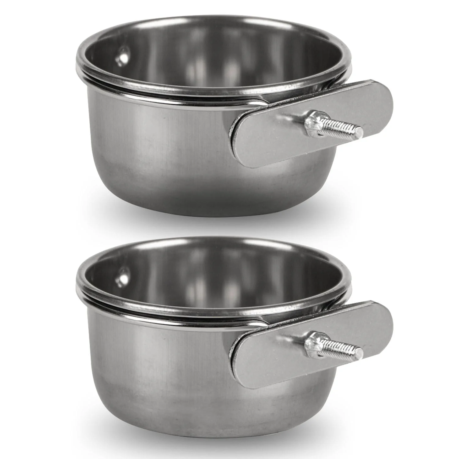 Jeffers Stainless Steel Coop/Kennel Cup with Clamp - Image 9