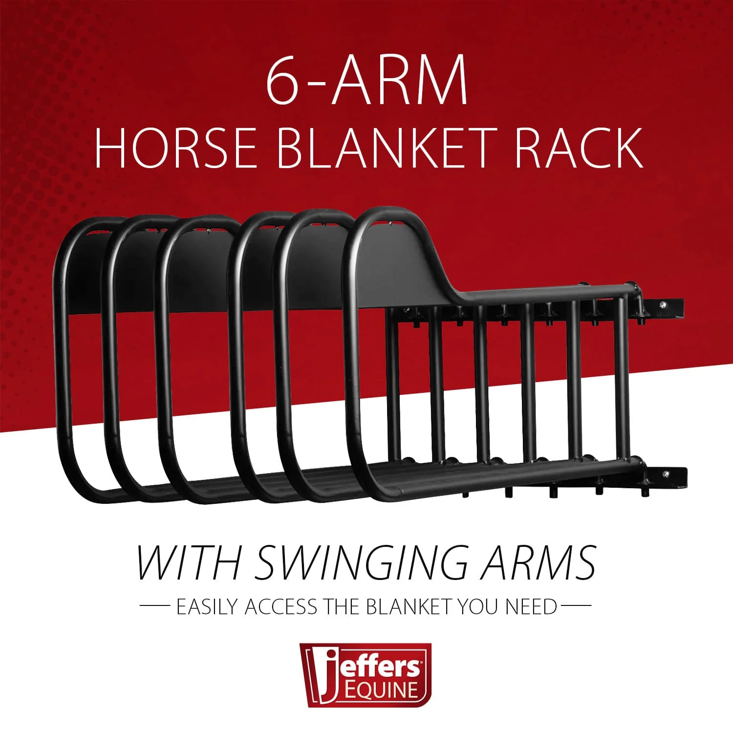 Jeffers 6 Arm Horse Blanket Rack - Image 3