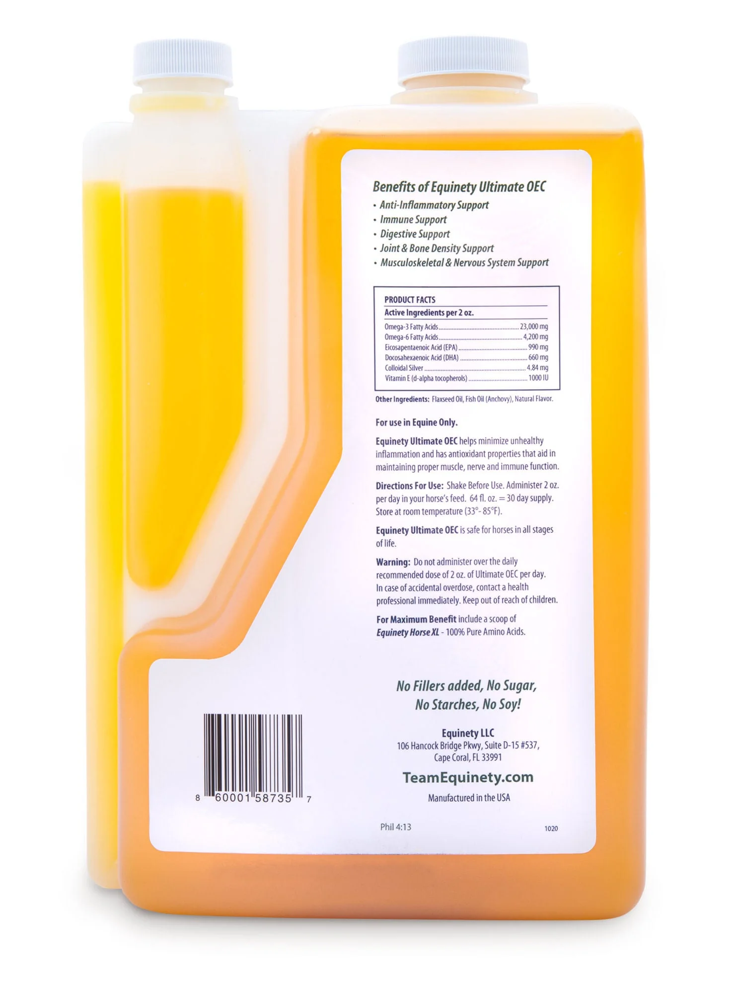 Equinety Ultimate OEC Horse Supplement, 64 oz - Image 2
