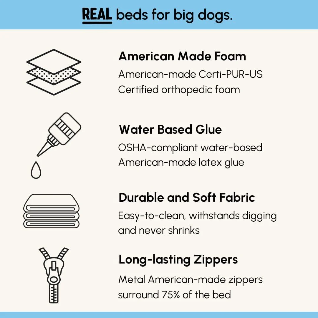 Big Barker 7" Thick Headrest Dog Bed – Orthopedic Foam Bed for Large & Giant Breed Dogs, Vet Recommended, Machine Washable - Image 5