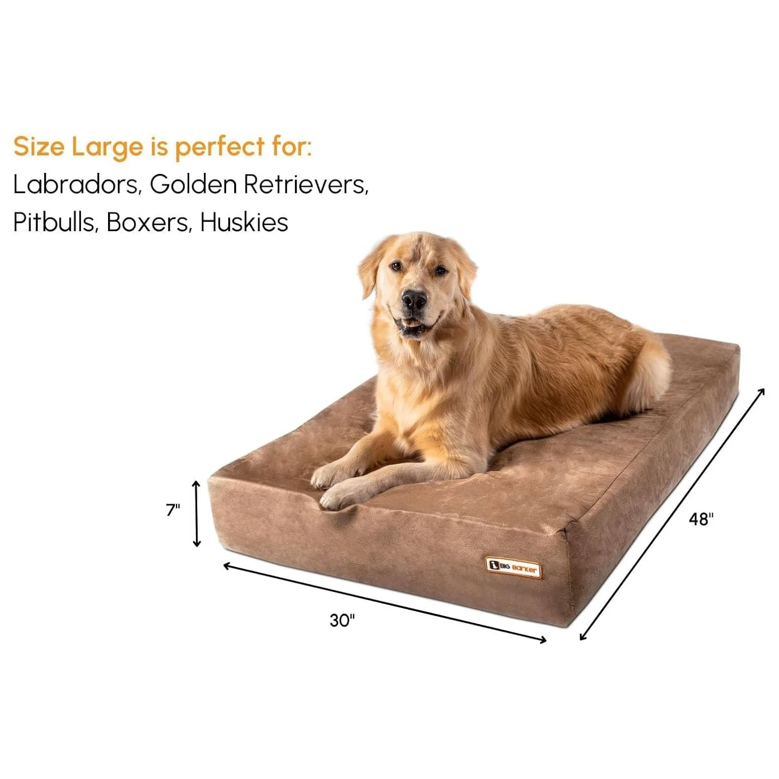 Big Barker Original Sleek Dog Bed, 7" Thick – Orthopedic Foam for Large & Giant Dogs - Image 25