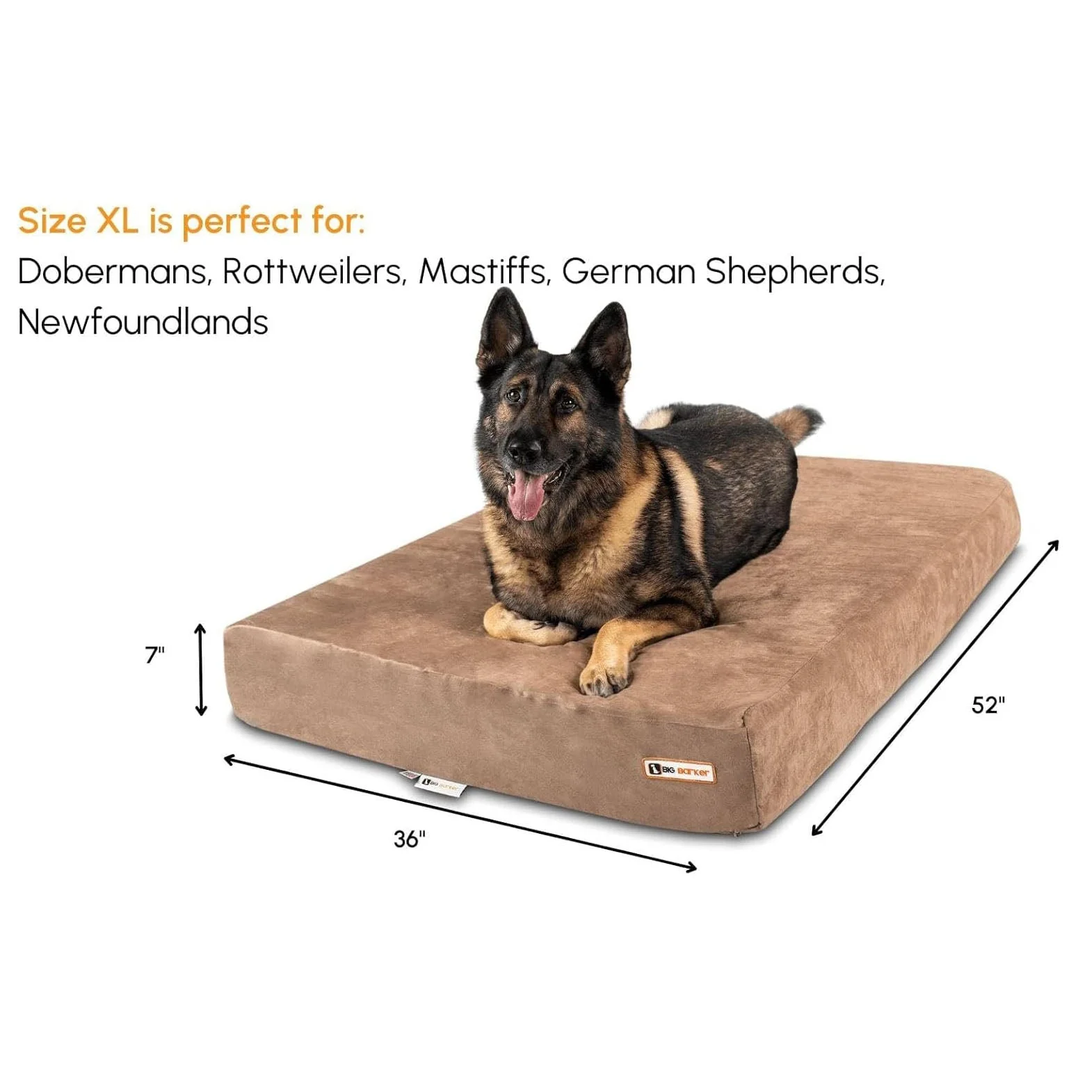 Big Barker Original Sleek Dog Bed, 7" Thick – Orthopedic Foam for Large & Giant Dogs - Image 36