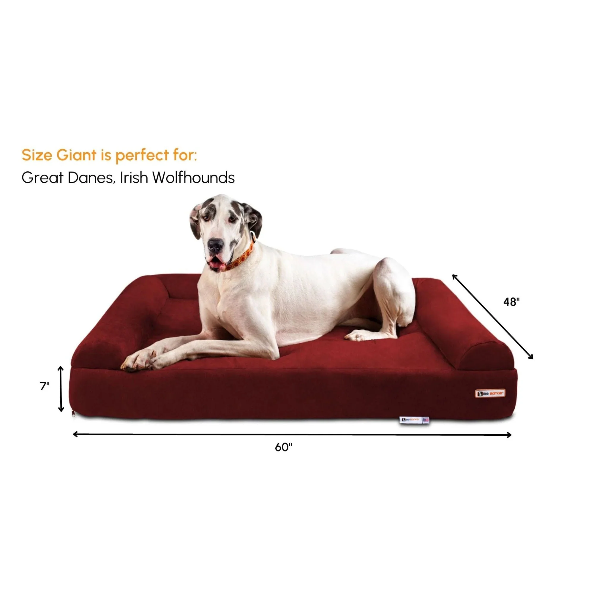 Big Barker 7" Thick Orthopedic Sofa Dog Bed for Large & Giant Breed Dogs – Vet Recommended, Joint Support, Durable Foam - Image 2