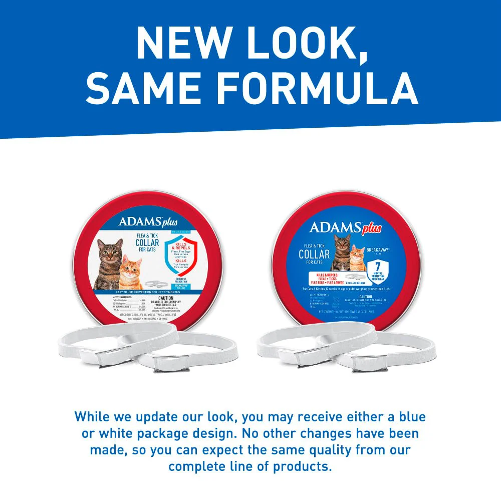 ADAMS Plus Flea & Tick Breakaway Collar for Cats, 2 Pack - 14 Months Protection - Image 7
