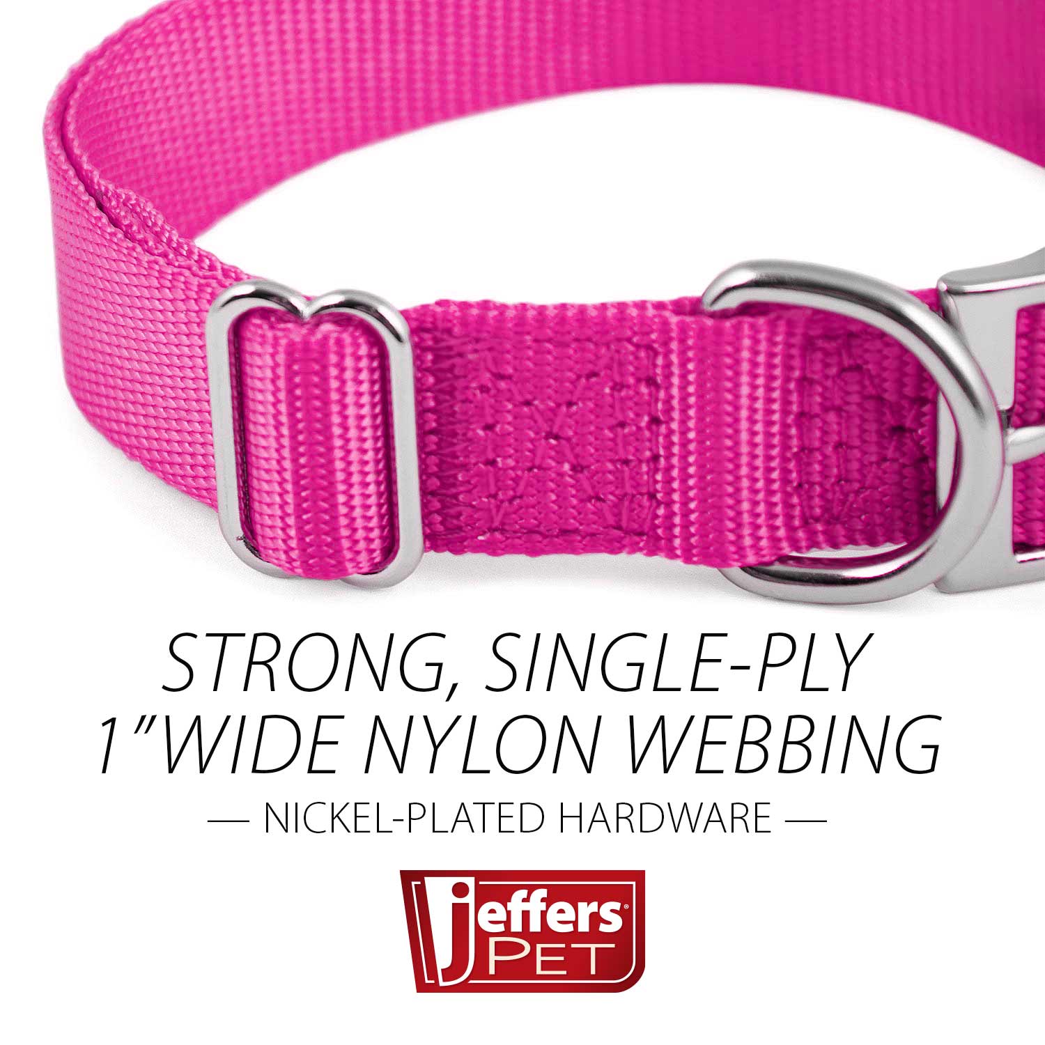 Jeffers Adjustable Nylon Dog Collar, 1"W x 14"-24"L - Image 20