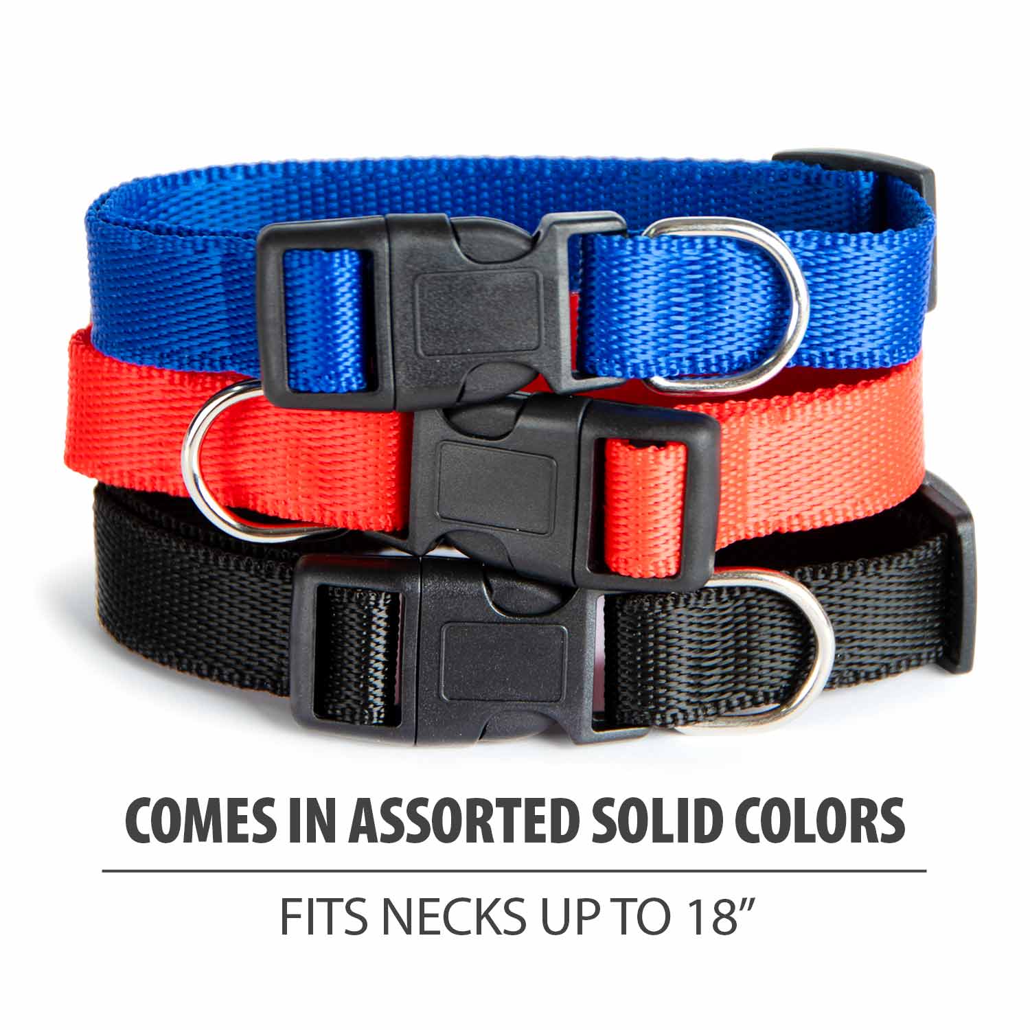 Duke's Adjustable Nylon Dog Collar, Assorted Colors, 15"-18" - Image 5