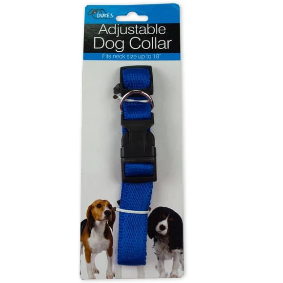 Duke's Adjustable Nylon Dog Collar, Assorted Colors, 15"-18" - Image 7