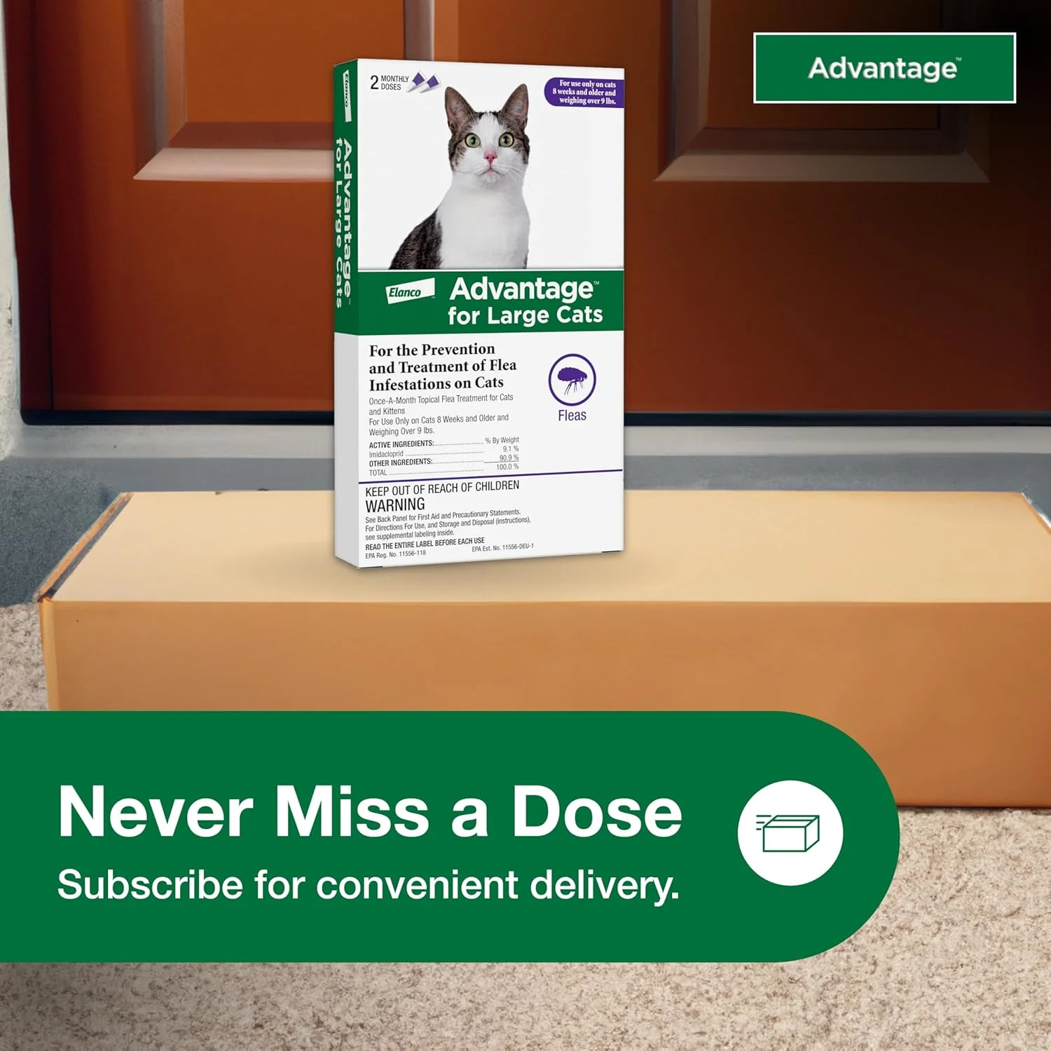 Advantage Topical Flea Protection for Cats, 2 pk - Image 10