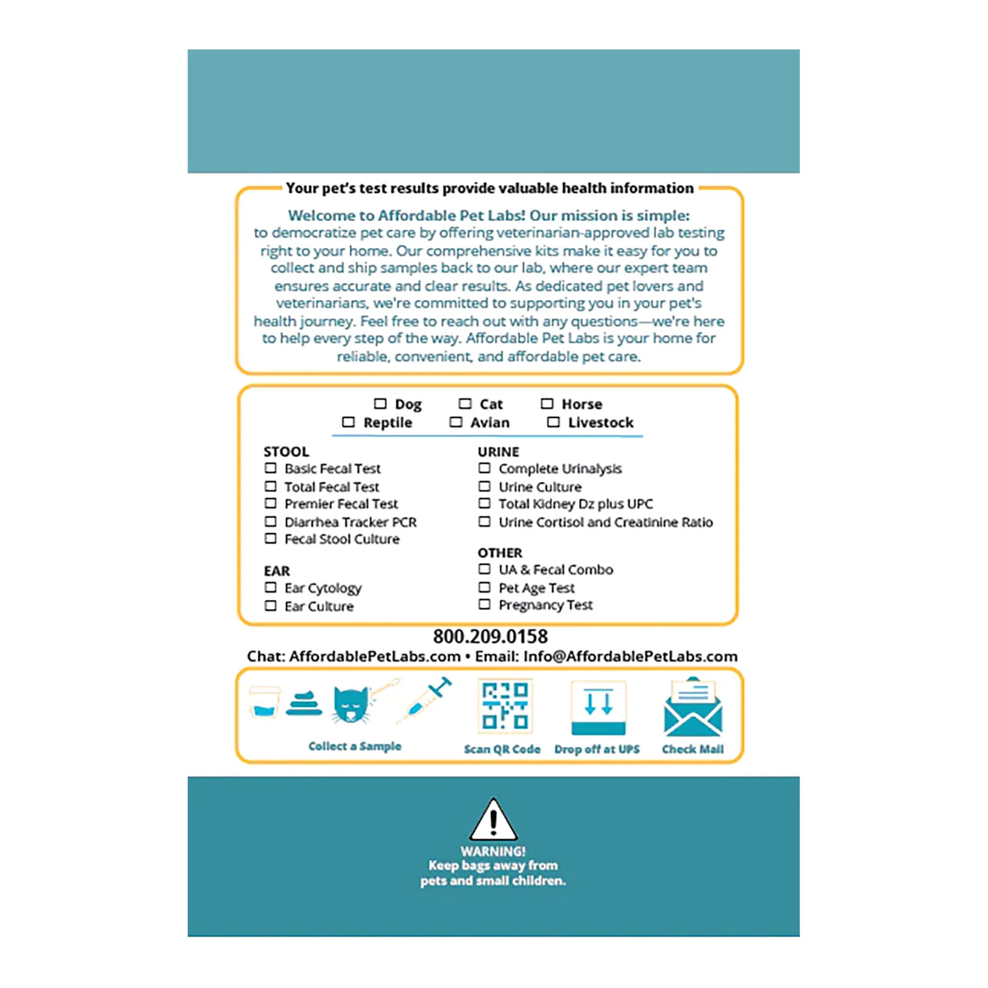 Affordable Pet Labs - Combo Complete Urinalysis & Fecal Test For Dogs, Easy Home Kit - Image 3