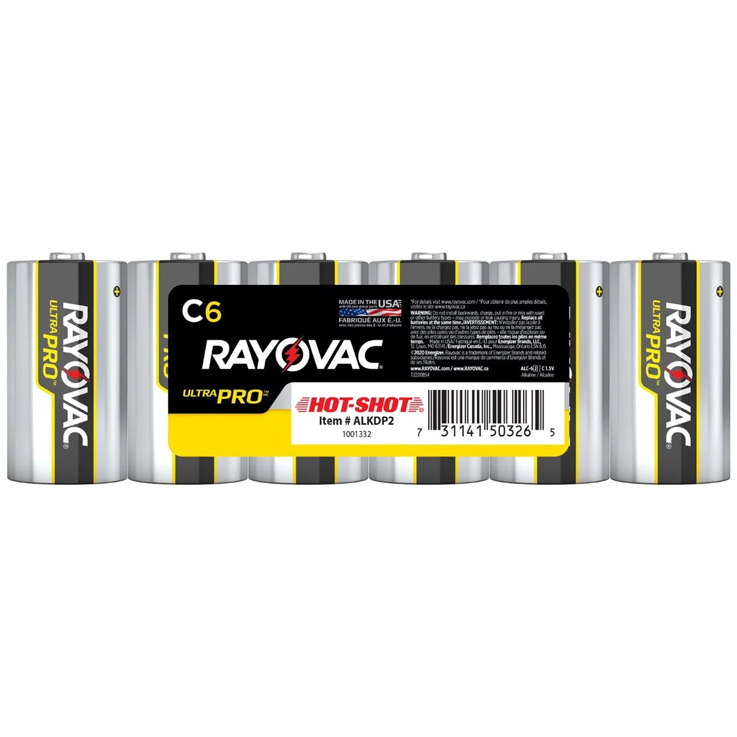 C Batteries, 6 Pack - Image 2