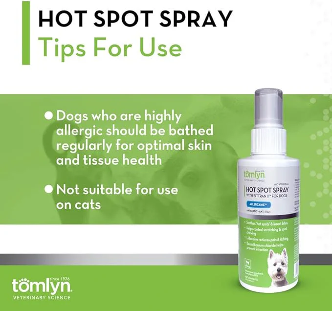 Tomlyn Hot Spot Spray (Allercaine) with Bittran II for Dogs - Image 7