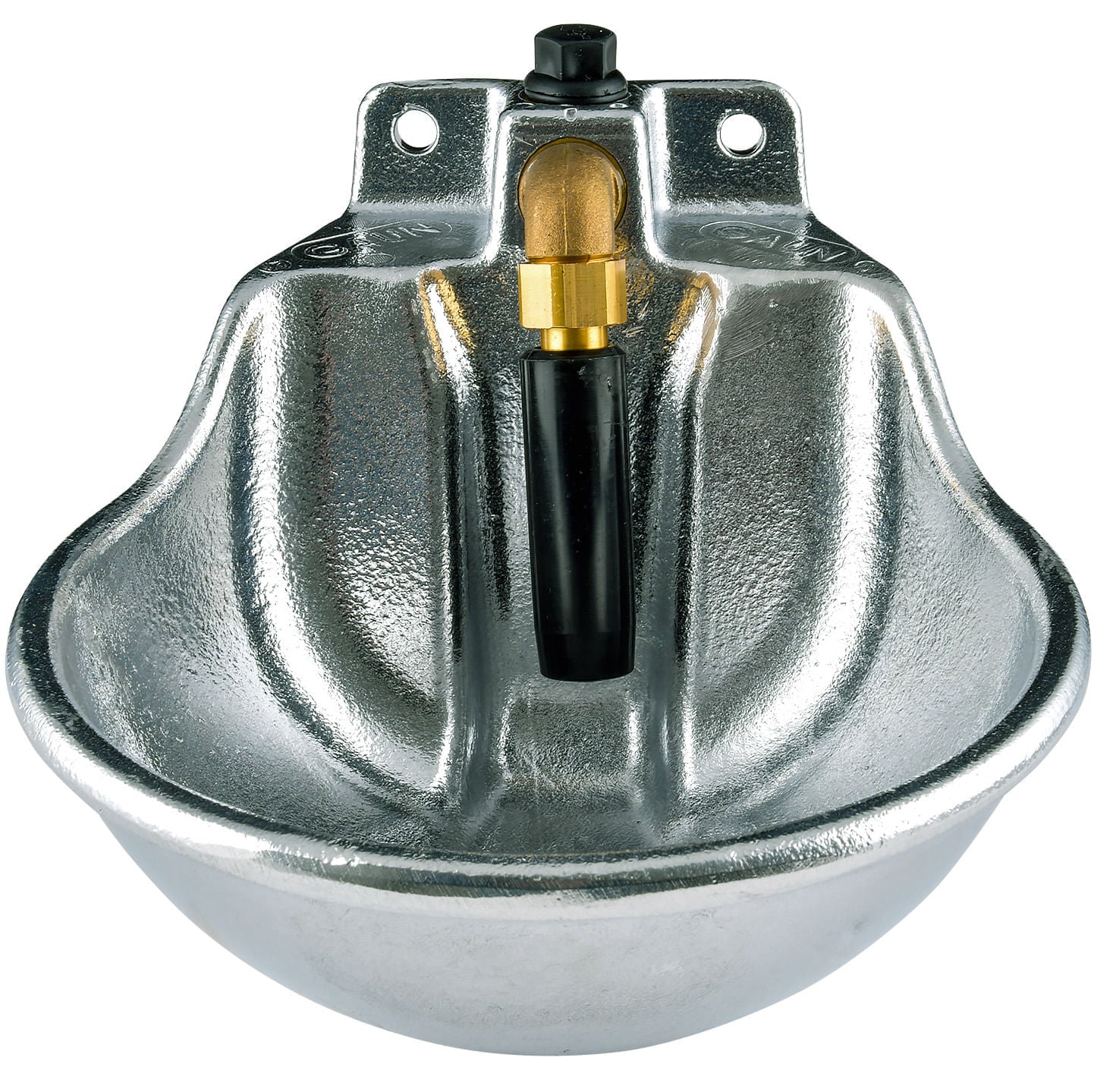Aluminum Barn Wall Mount Push Valve Horse Waterer, 48 oz - Image 2