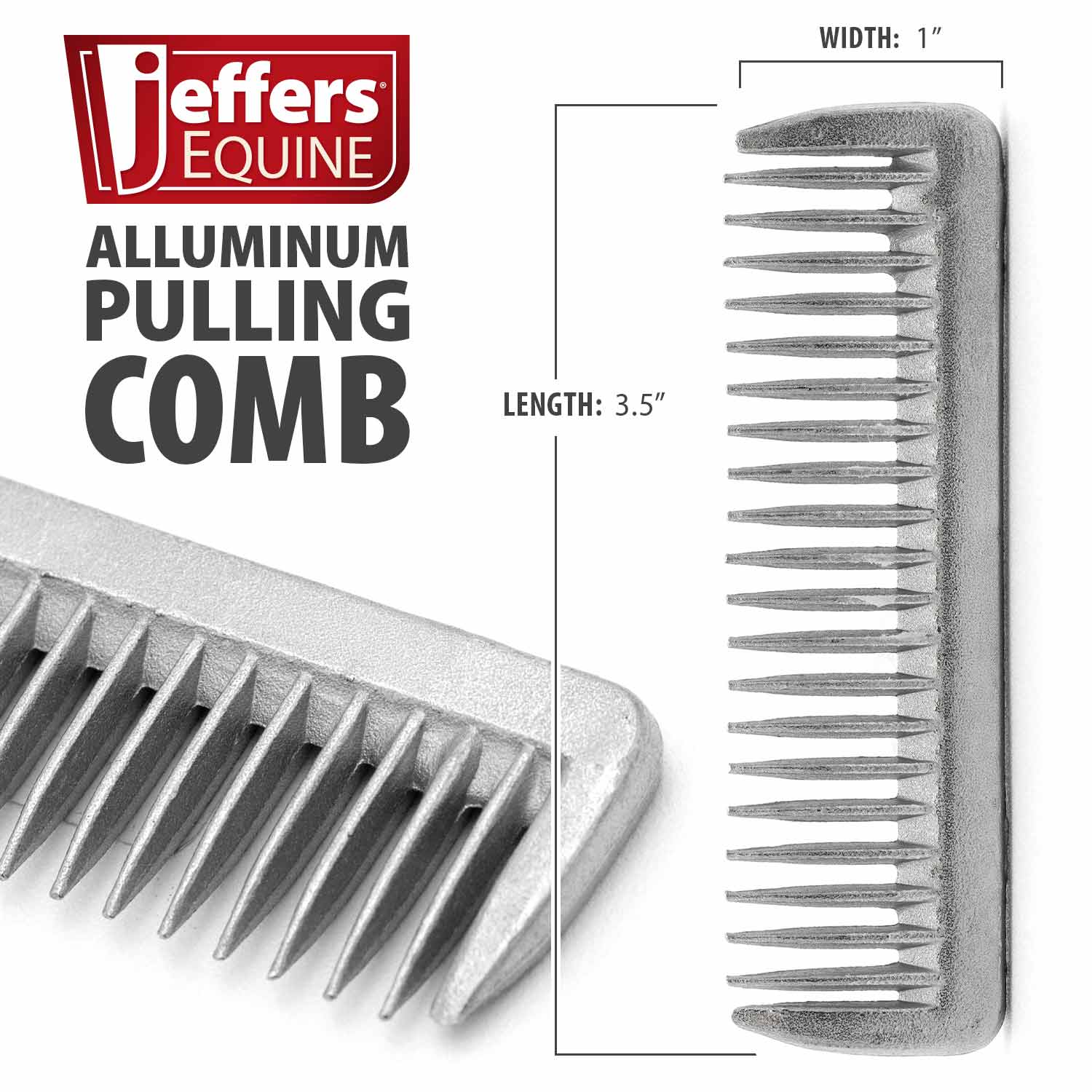 Jeffers Aluminum Pulling Comb for Horses - Image 3