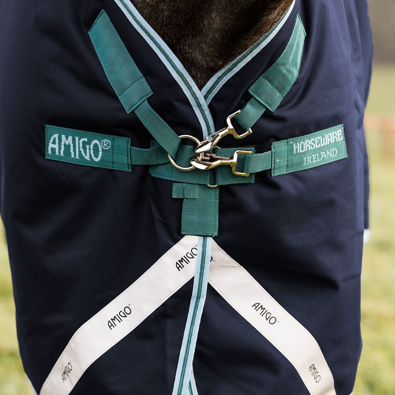 Amigo Bravo 12 Plus Horse Turnout Blanket 250g, Waterproof Medium Weight with Detachable Hood, 1200D Durable Outer - Image 7