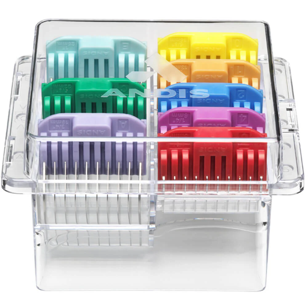 Andis Adjustable Blade Attachment Comb Set, 8pc - Image 2