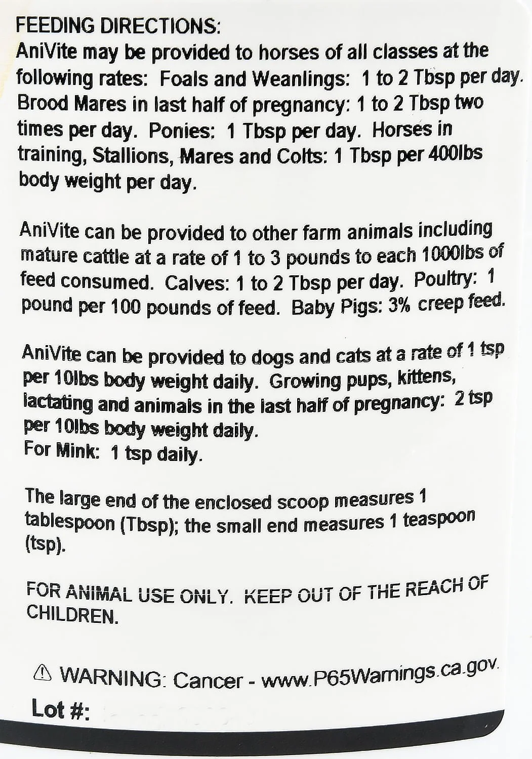 AniVite Conditioning Supplement for Multi-Species Animals - Image 3
