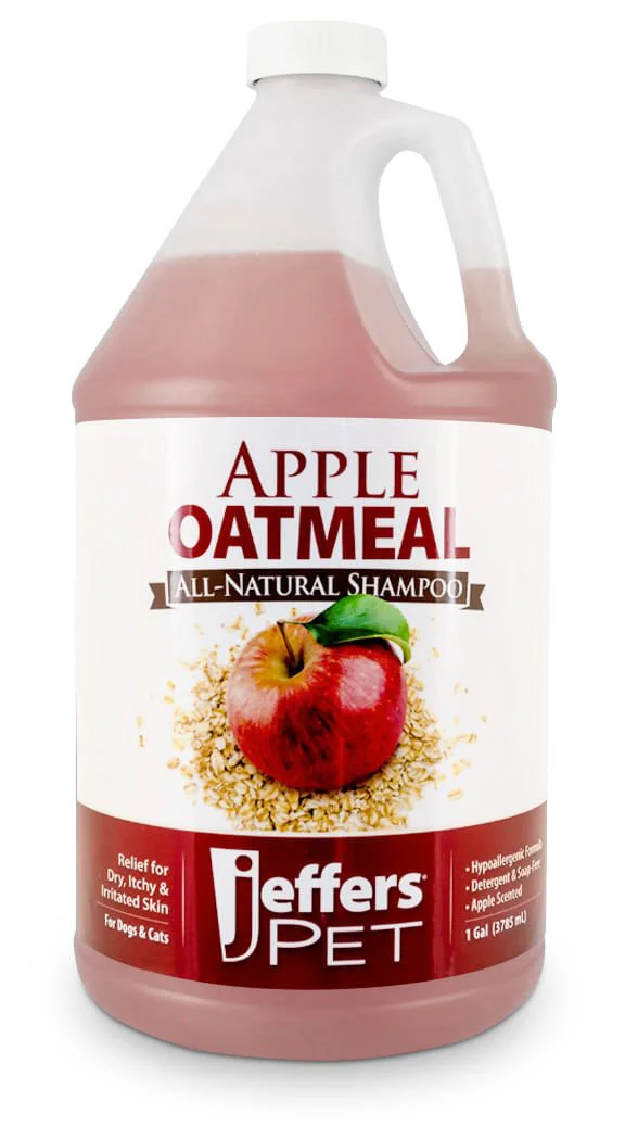 Jeffers Pet Apple Oatmeal All-Natural Hypoallergenic Dry Skin Shampoo for Dogs and Cats - Image 5