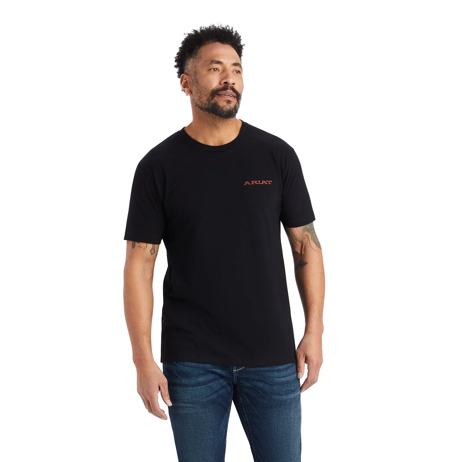 Ariat Men's Bronc Buster T-Shirt, Black - Image 4