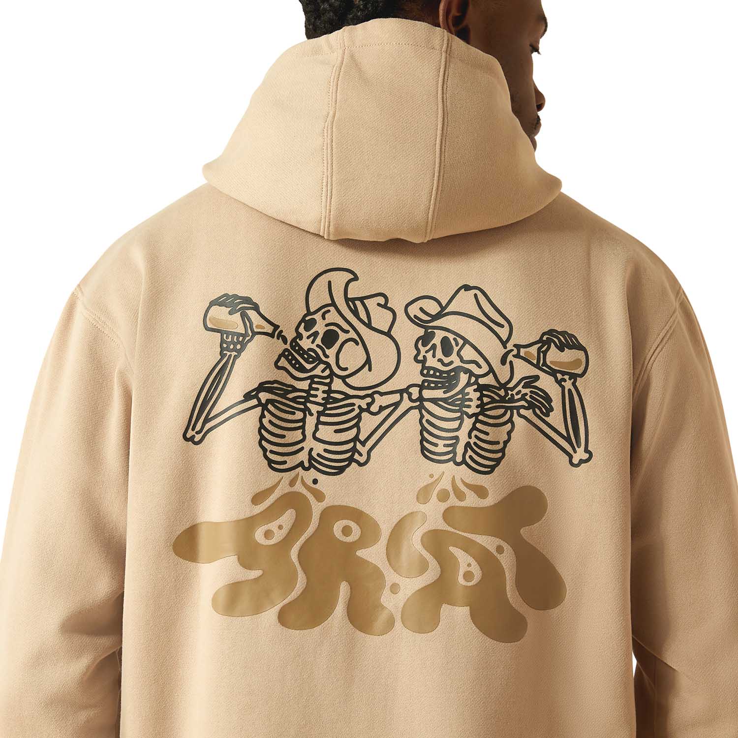 Ariat Mens Drinking Buddies Graphic Hoodie – Relaxed Fit Brushed Fleece Pullover - Image 3