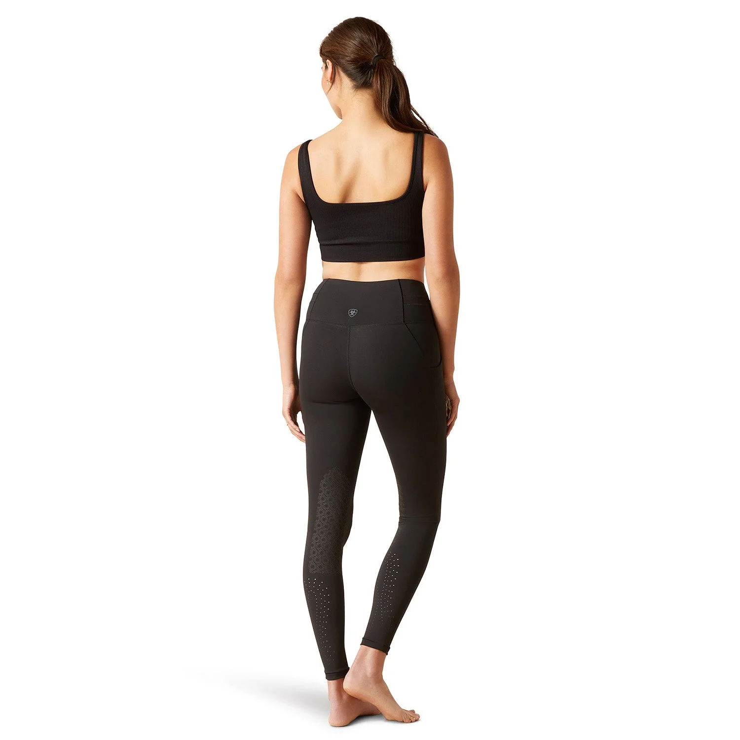 Ariat Womens Eos 2.0 Knee Patch Riding Tights – Performance Equestrian Leggings with Pockets - Image 2