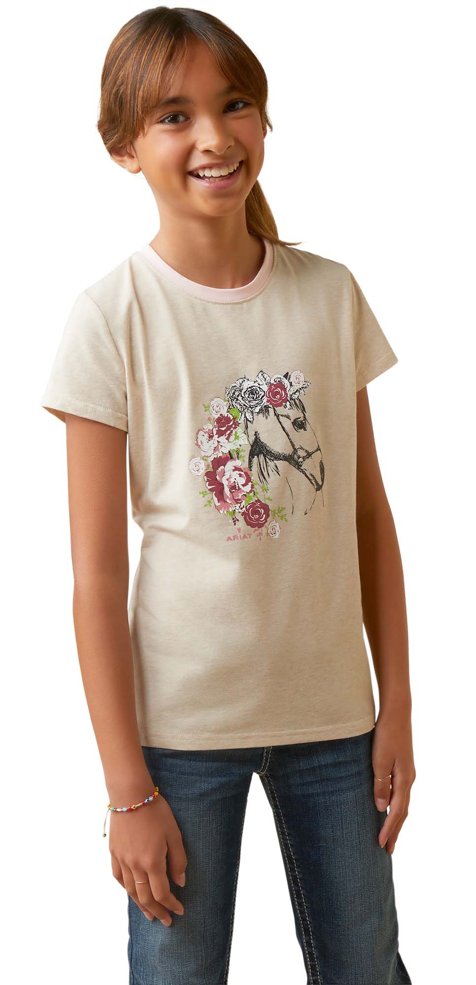 Ariat Girls Flora T-Shirt - Image 3