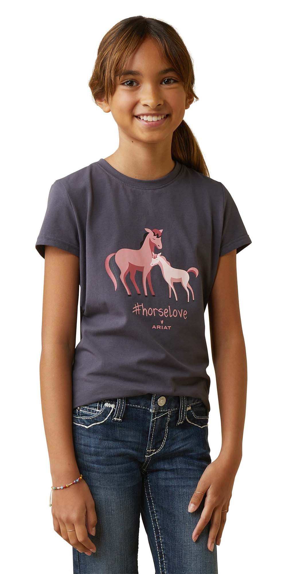 Ariat Girls #horselove T-Shirt - Image 5