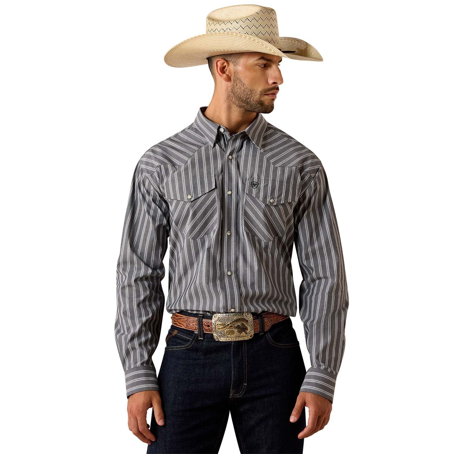 Ariat Mens Pro Series Western Classic Long Sleeve Snap Front Shirt