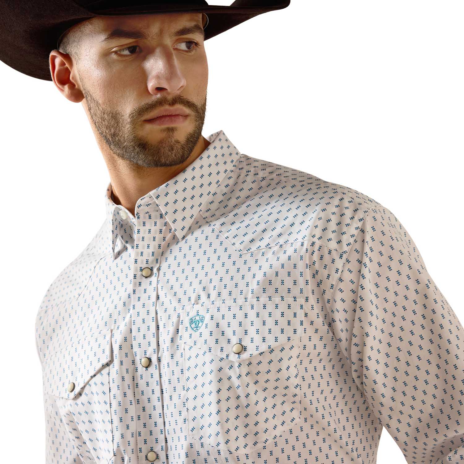 Ariat Mens Pro Series Western Classic Long Sleeve Snap Front Shirt - Image 13