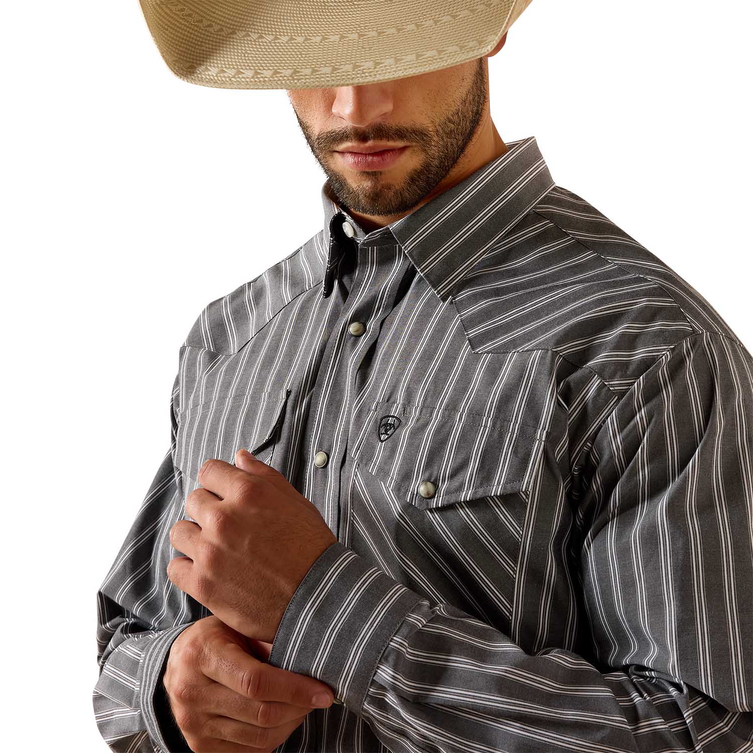 Ariat Mens Pro Series Western Classic Long Sleeve Snap Front Shirt - Image 3