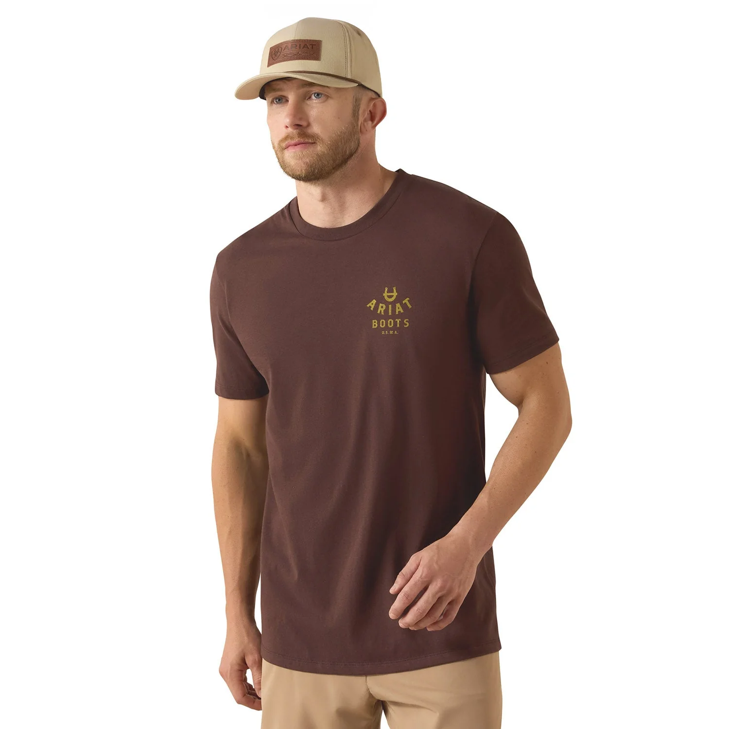 Ariat Mens Short Sleeve Shirt, Ropes & Boots Western Graphic Tee - Image 3